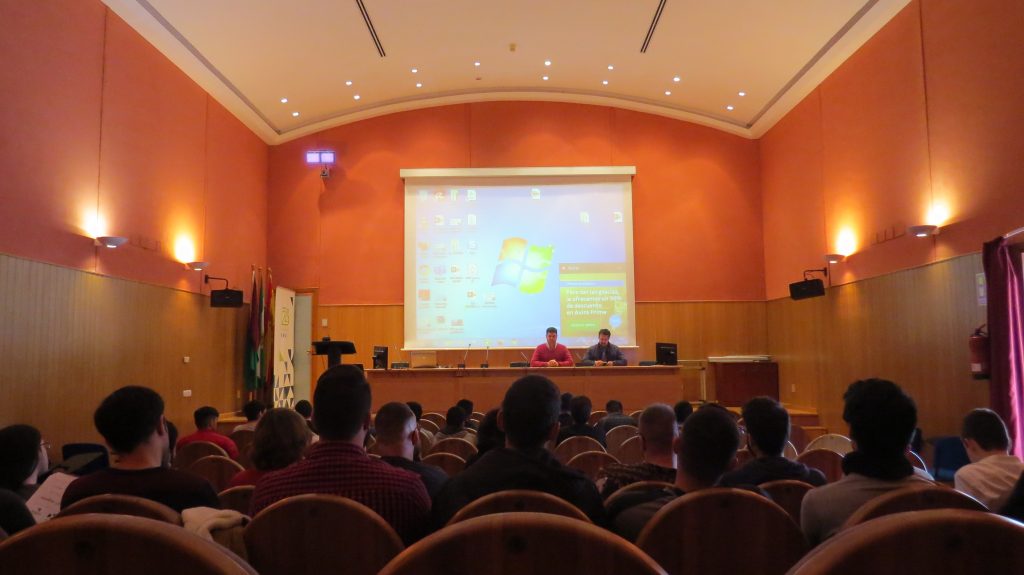 La sede del PTA acoge un encuentro del alumnado y la dirección del IES Campanillas con empresas del parque en la que los jóvenes podrán realizar prácticas de FP Dual