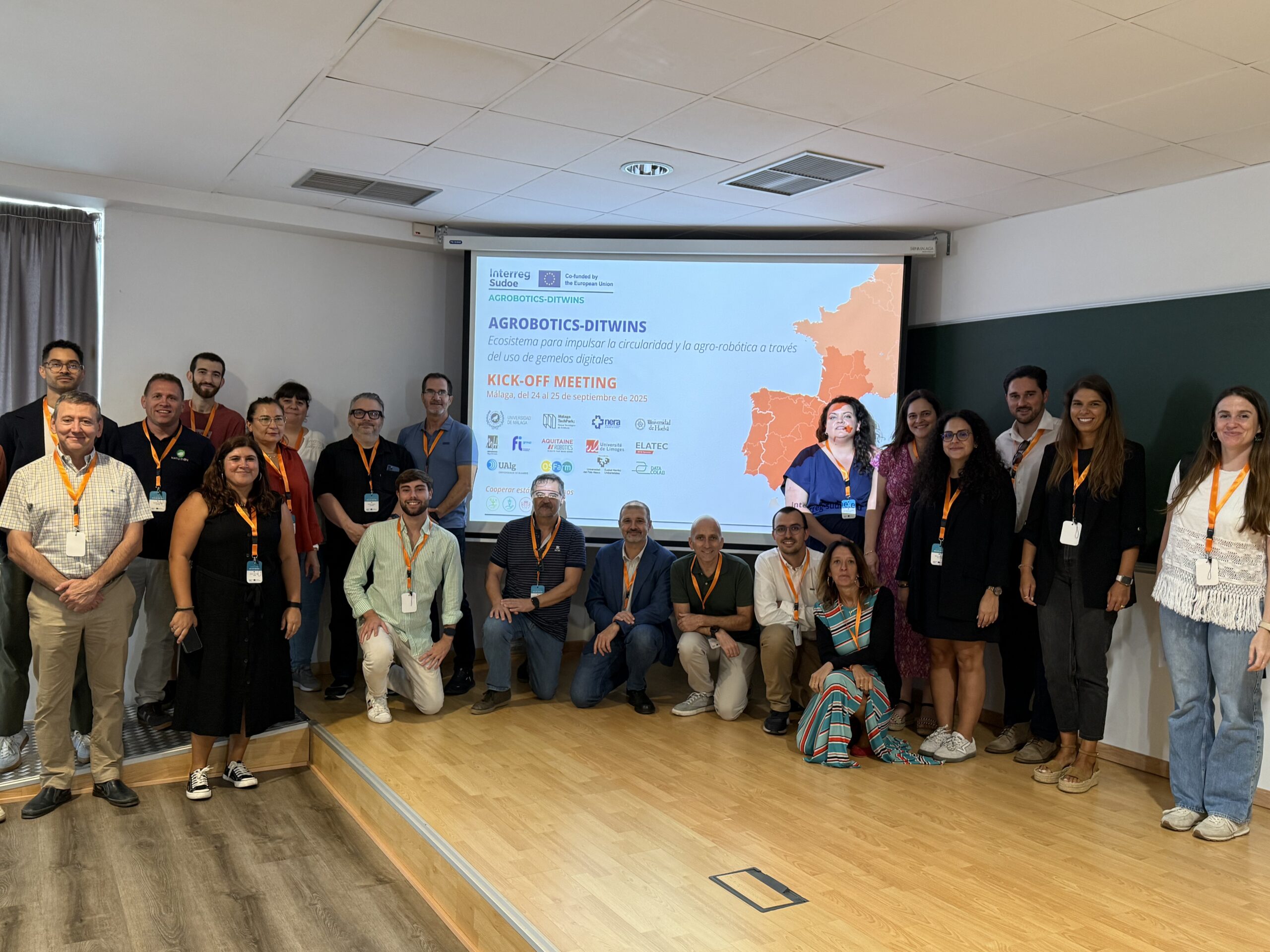 Málaga TechPark lanzamiento proyecto europeo Agrobotics Di-Twins