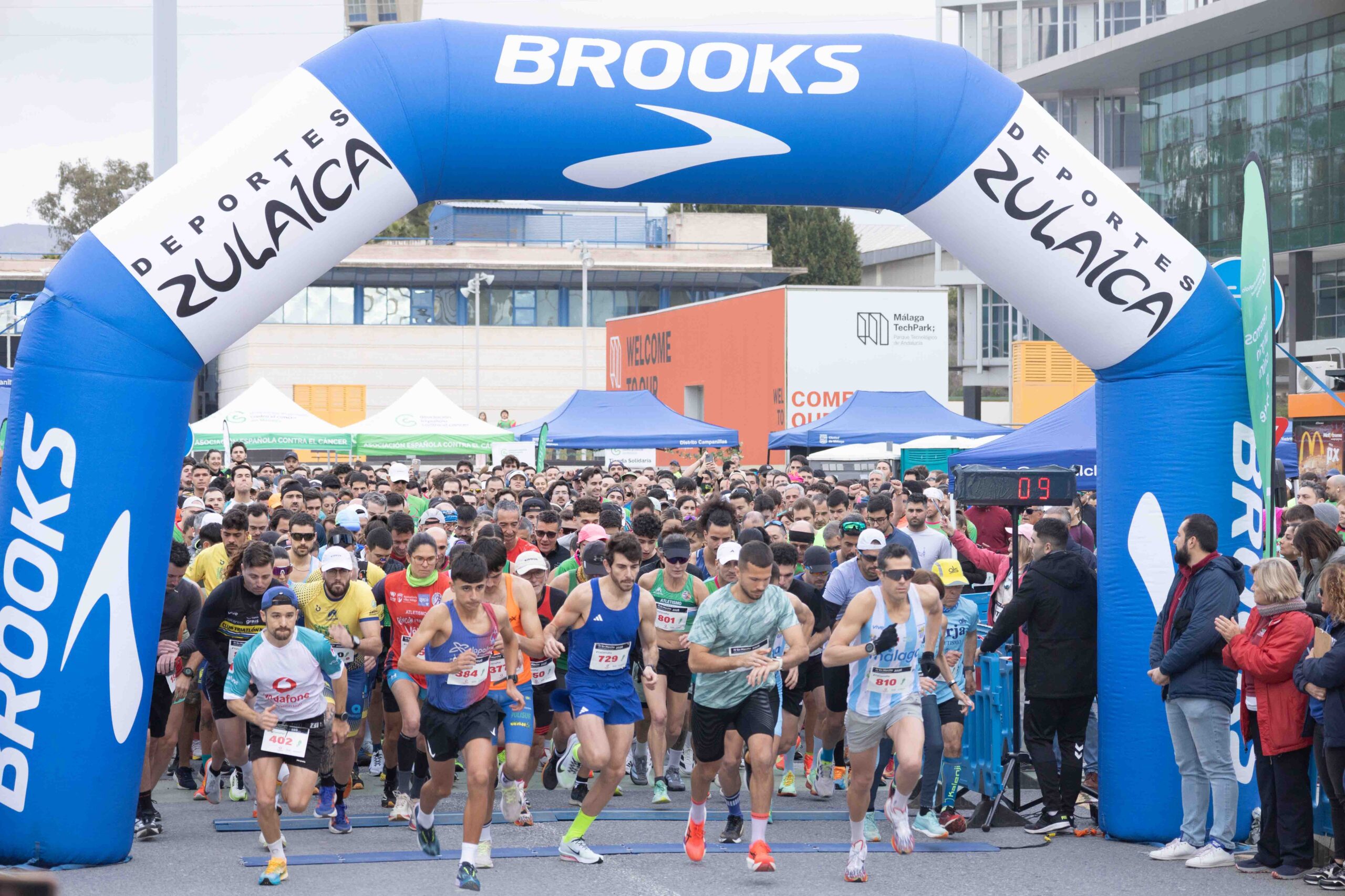 carrera Contra el Cáncer 2.000 participantes Málaga TechPark